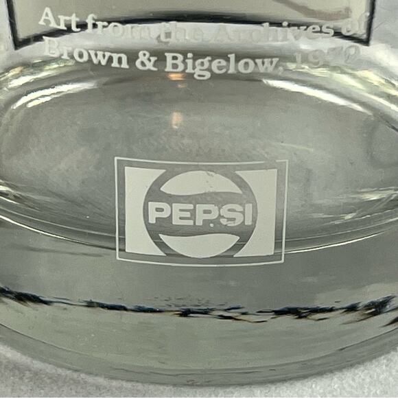 Normal Rockwell Vintage Pepsi Arby's Memorabilia Glass Winter Scene - Picture 3 of 5